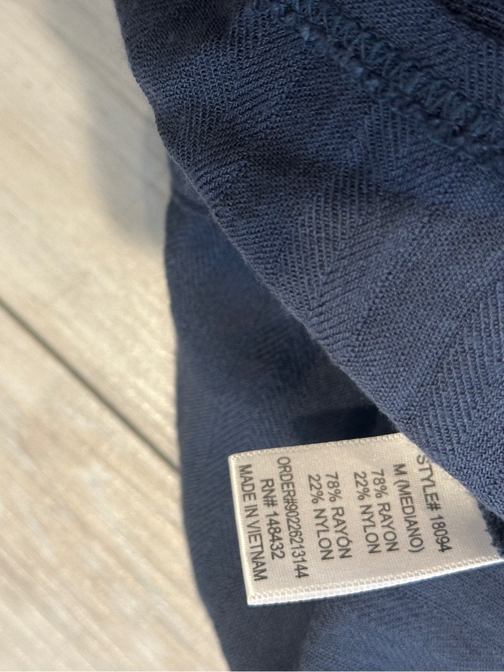B Cool Tank Top Medium Navy Button Front Strappy Cami - Picture 5 of 5